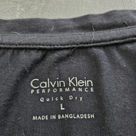 NWOT - Calvin Klein Performance Black Tee Jersey - Size L - Picture 2 of 4